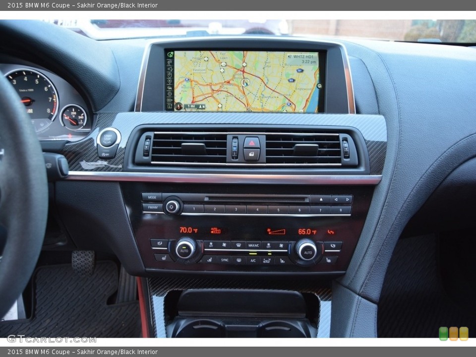 Sakhir Orange/Black Interior Navigation for the 2015 BMW M6 Coupe #117796528
