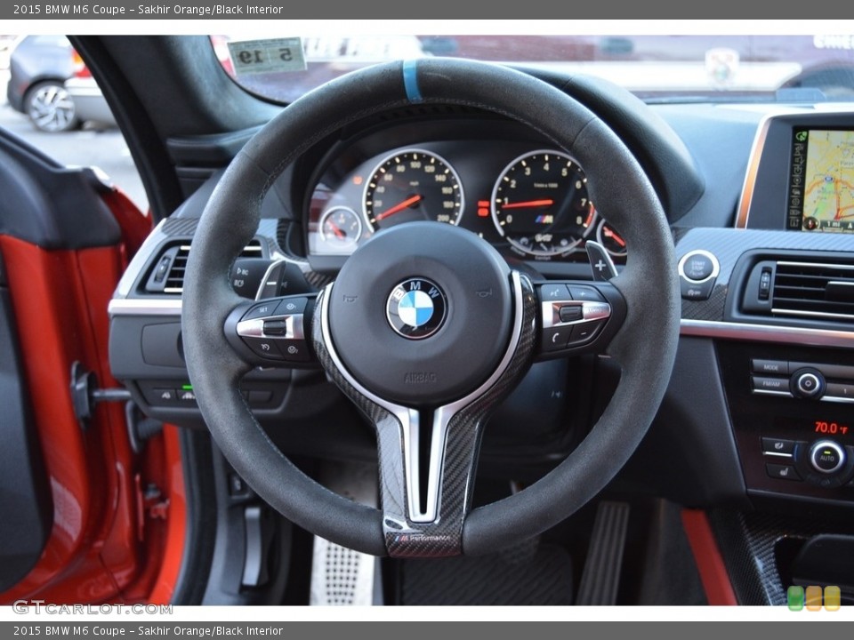 Sakhir Orange/Black Interior Steering Wheel for the 2015 BMW M6 Coupe #117796570