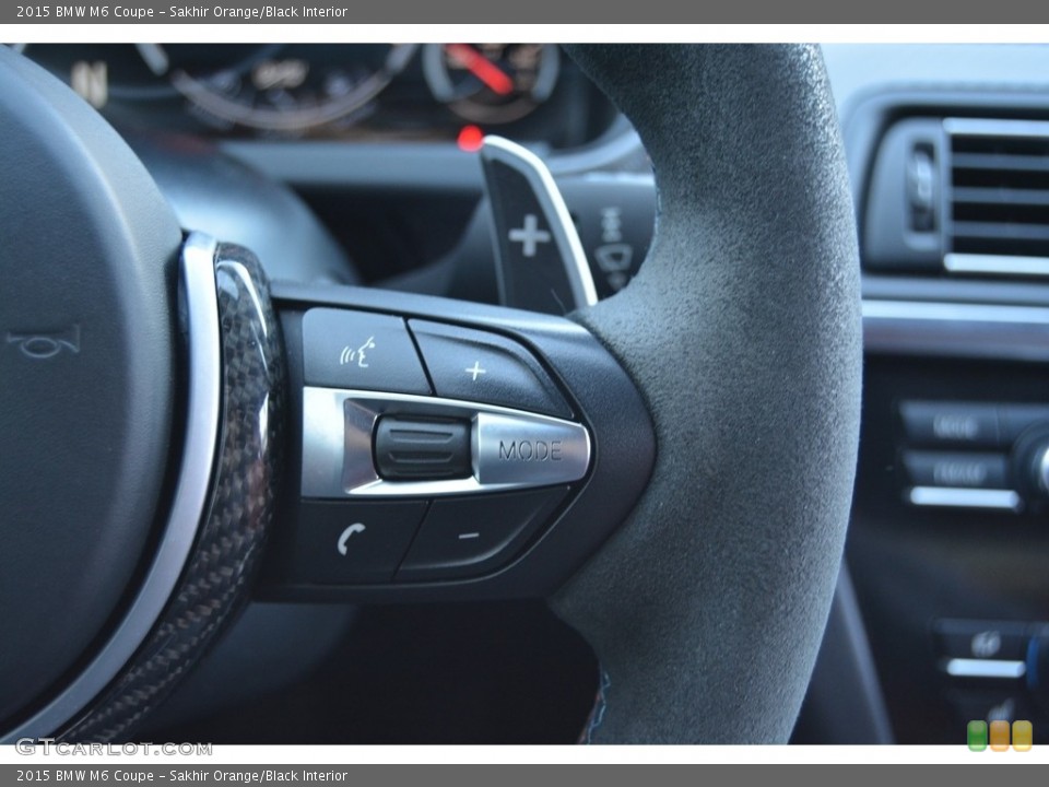 Sakhir Orange/Black Interior Controls for the 2015 BMW M6 Coupe #117796609
