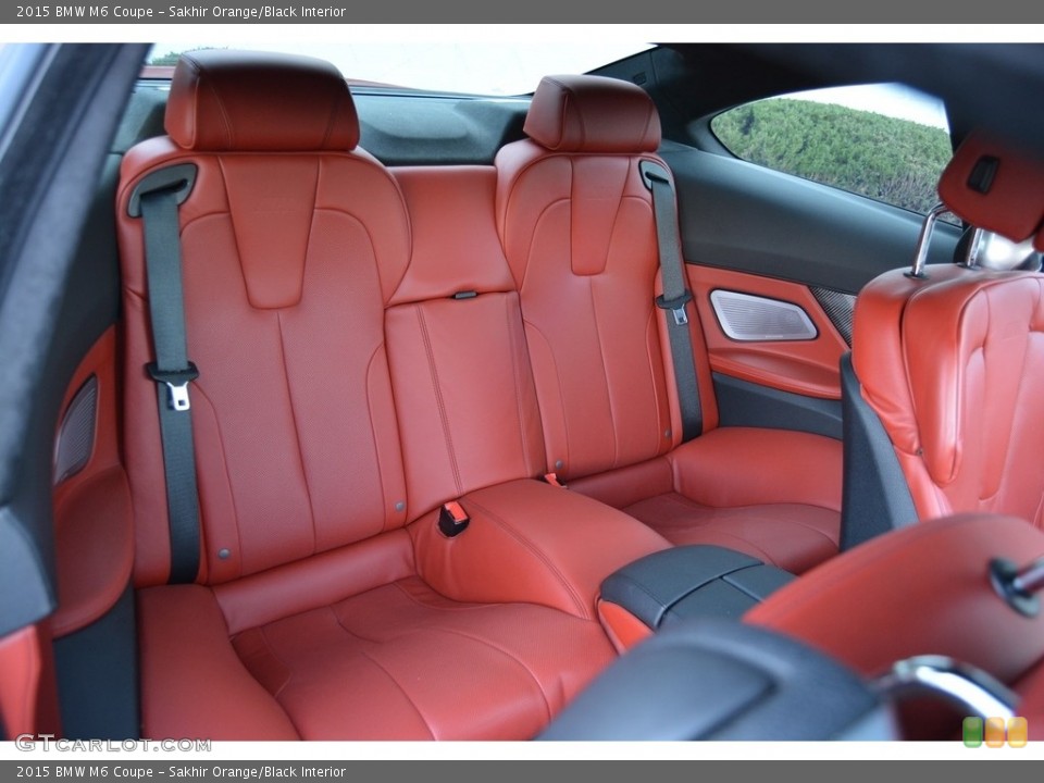 Sakhir Orange/Black Interior Rear Seat for the 2015 BMW M6 Coupe #117796705