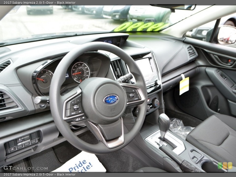Black Interior Dashboard for the 2017 Subaru Impreza 2.0i 5-Door #117796750