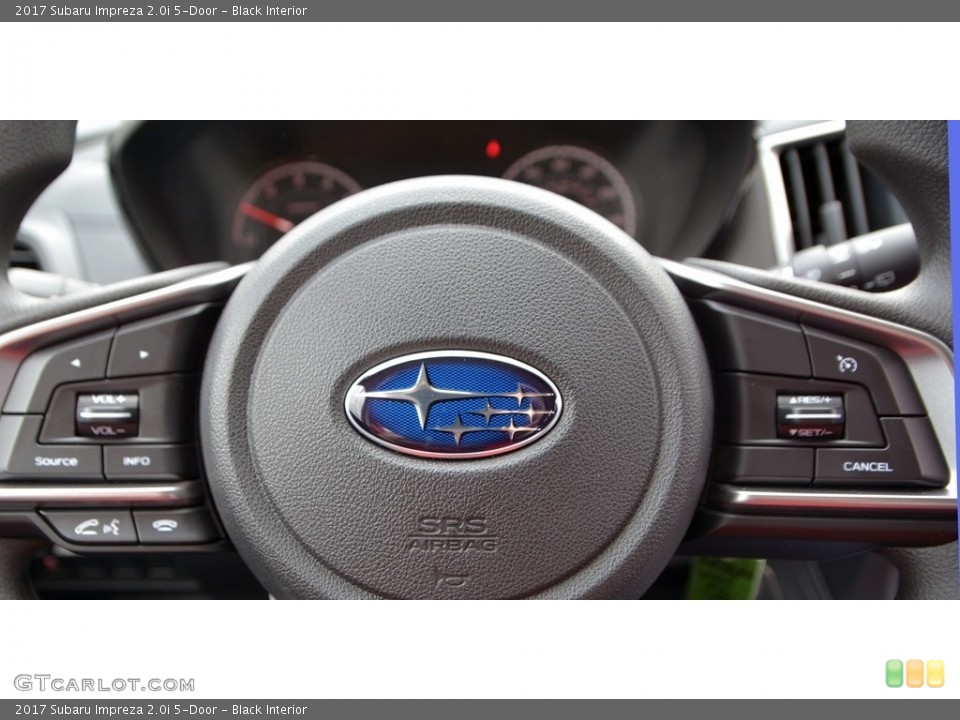 Black Interior Steering Wheel for the 2017 Subaru Impreza 2.0i 5-Door #117797044