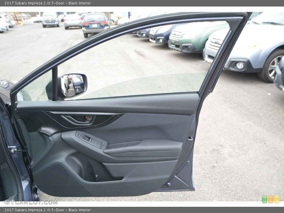 Black Interior Door Panel for the 2017 Subaru Impreza 2.0i 5-Door #117797083