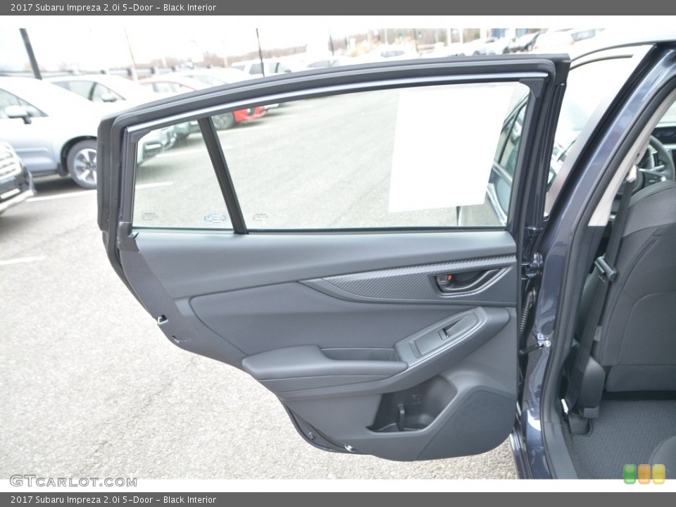 Black Interior Door Panel for the 2017 Subaru Impreza 2.0i 5-Door #117797134