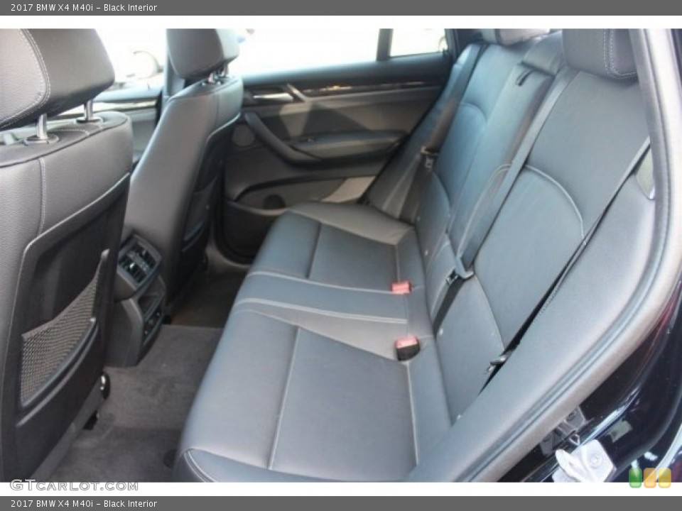 Black Interior Rear Seat for the 2017 BMW X4 M40i #117817162