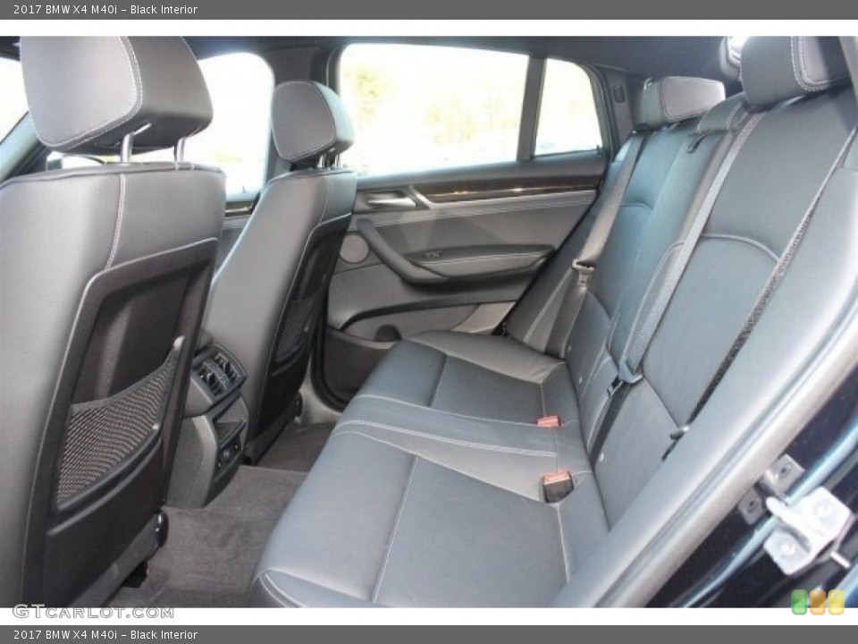 Black Interior Rear Seat for the 2017 BMW X4 M40i #117817177
