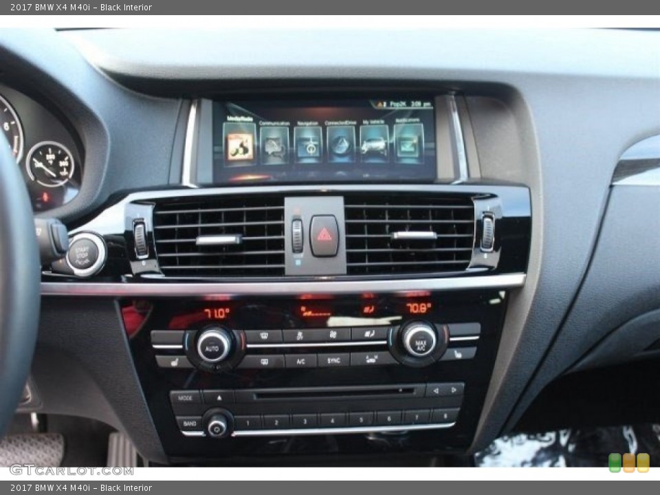 Black Interior Controls for the 2017 BMW X4 M40i #117817321