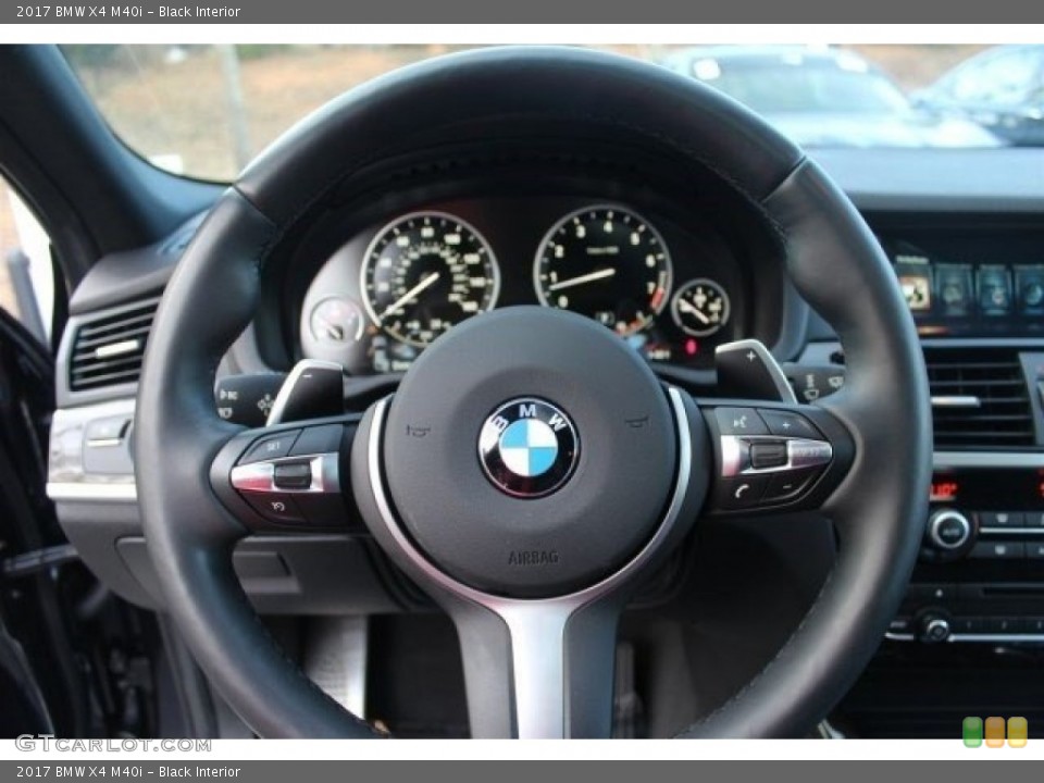 Black Interior Steering Wheel for the 2017 BMW X4 M40i #117817354