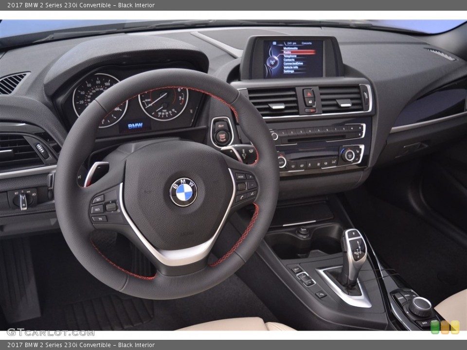 Black Interior Dashboard for the 2017 BMW 2 Series 230i Convertible #117817591