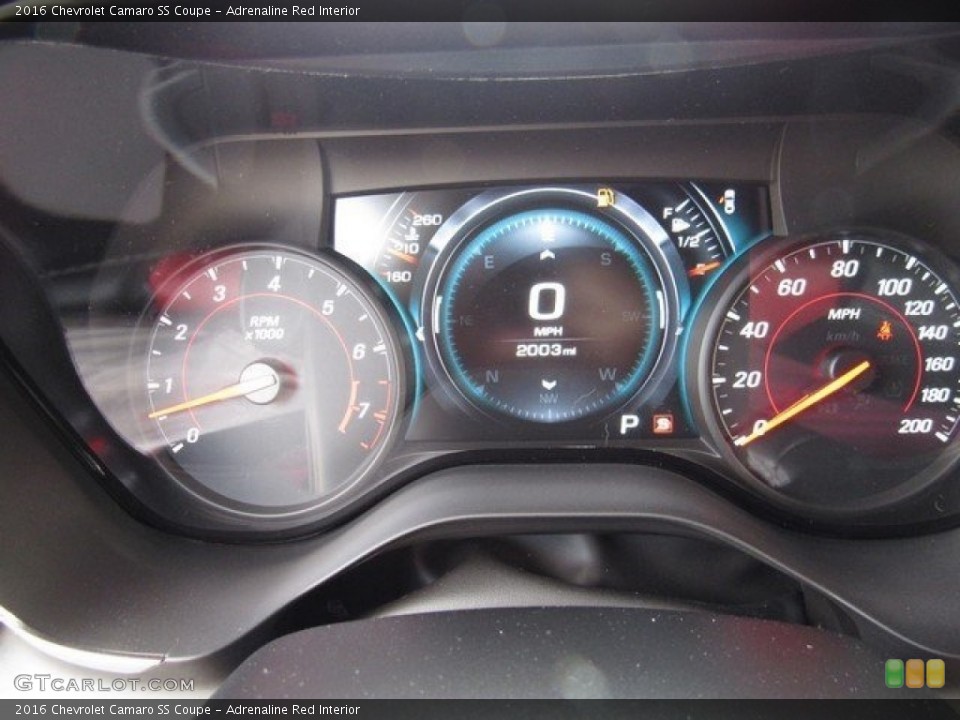 Adrenaline Red Interior Gauges for the 2016 Chevrolet Camaro SS Coupe #117822595