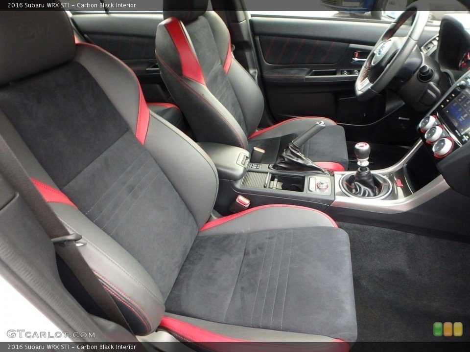 Carbon Black Interior Front Seat for the 2016 Subaru WRX STI #117824626
