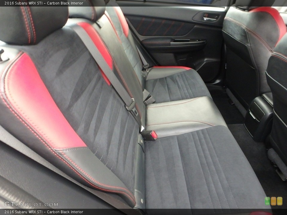 Carbon Black Interior Rear Seat for the 2016 Subaru WRX STI #117824646