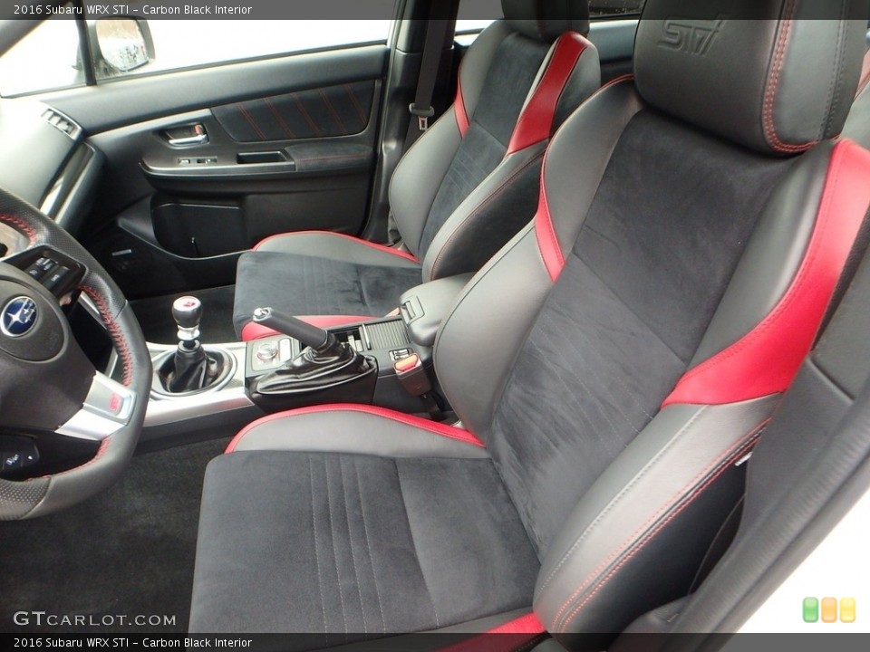 Carbon Black Interior Front Seat for the 2016 Subaru WRX STI #117824652