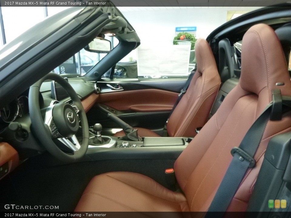 Tan Interior Front Seat for the 2017 Mazda MX-5 Miata RF Grand Touring #117831668
