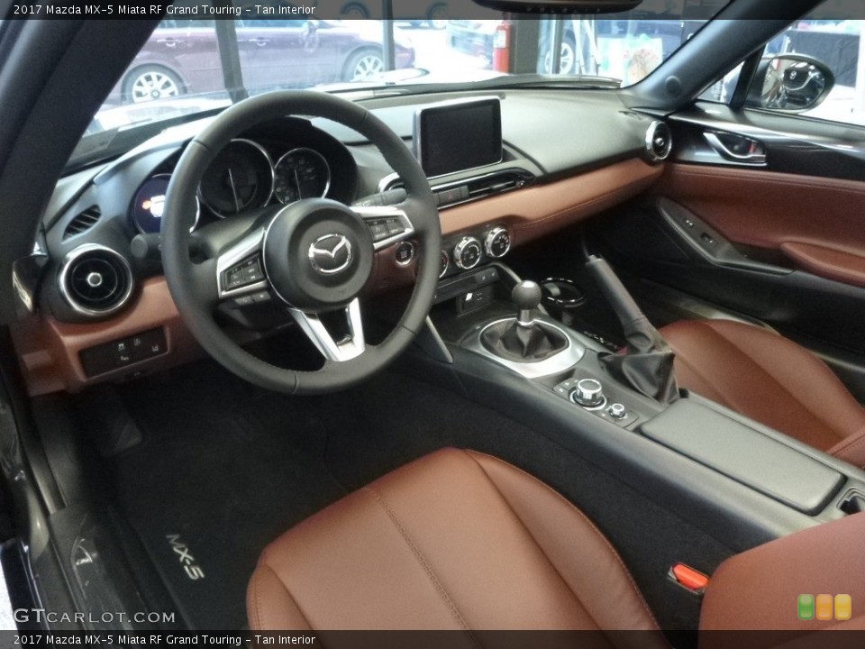 Tan Interior Photo for the 2017 Mazda MX-5 Miata RF Grand Touring #117831695