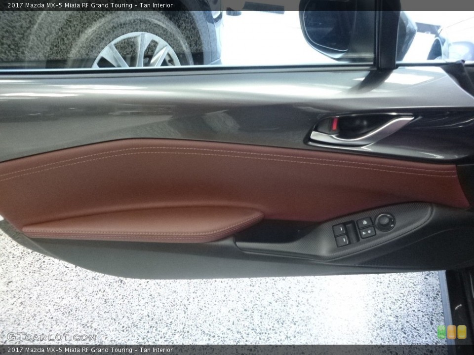 Tan Interior Door Panel for the 2017 Mazda MX-5 Miata RF Grand Touring #117831716