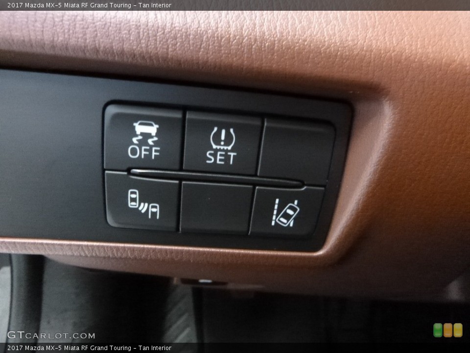 Tan Interior Controls for the 2017 Mazda MX-5 Miata RF Grand Touring #117831761
