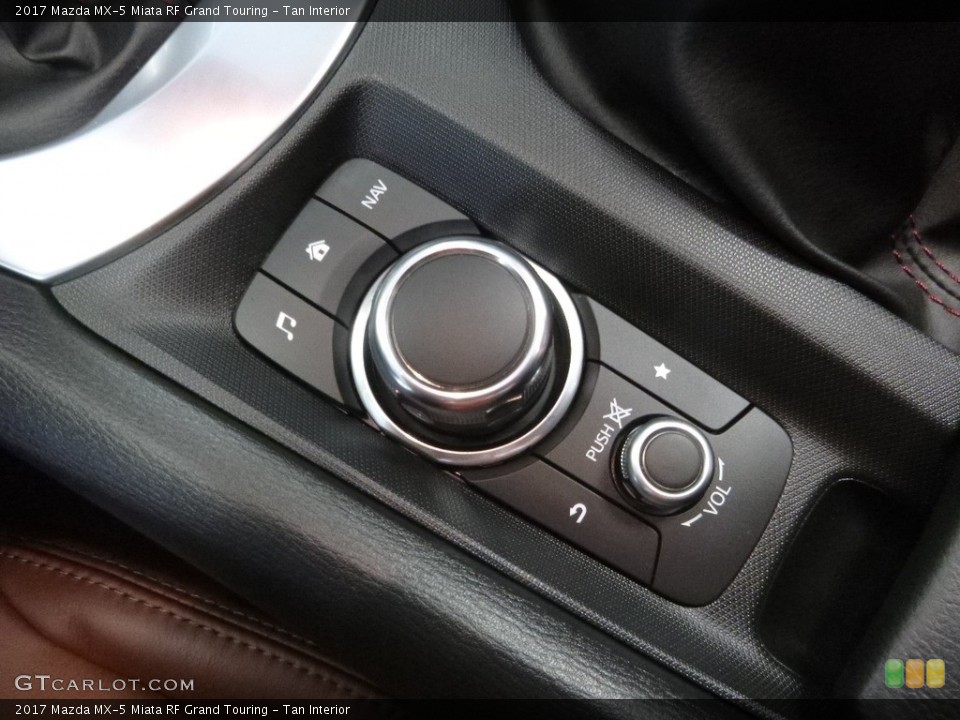 Tan Interior Controls for the 2017 Mazda MX-5 Miata RF Grand Touring #117831809