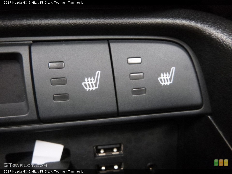 Tan Interior Controls for the 2017 Mazda MX-5 Miata RF Grand Touring #117831878