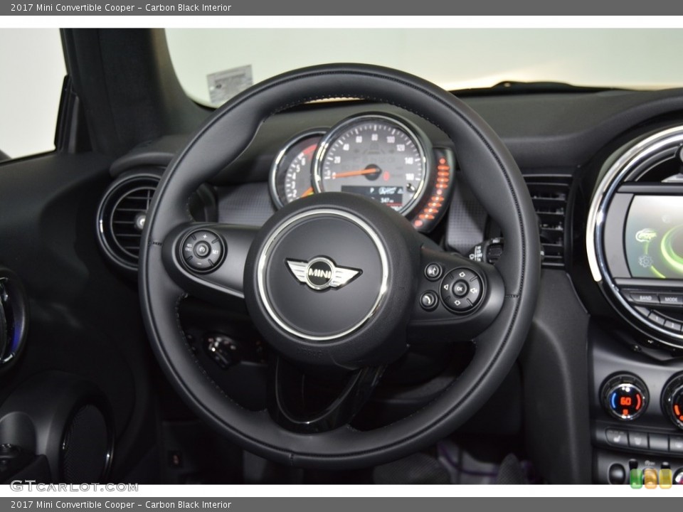 Carbon Black Interior Steering Wheel for the 2017 Mini Convertible Cooper #117834248