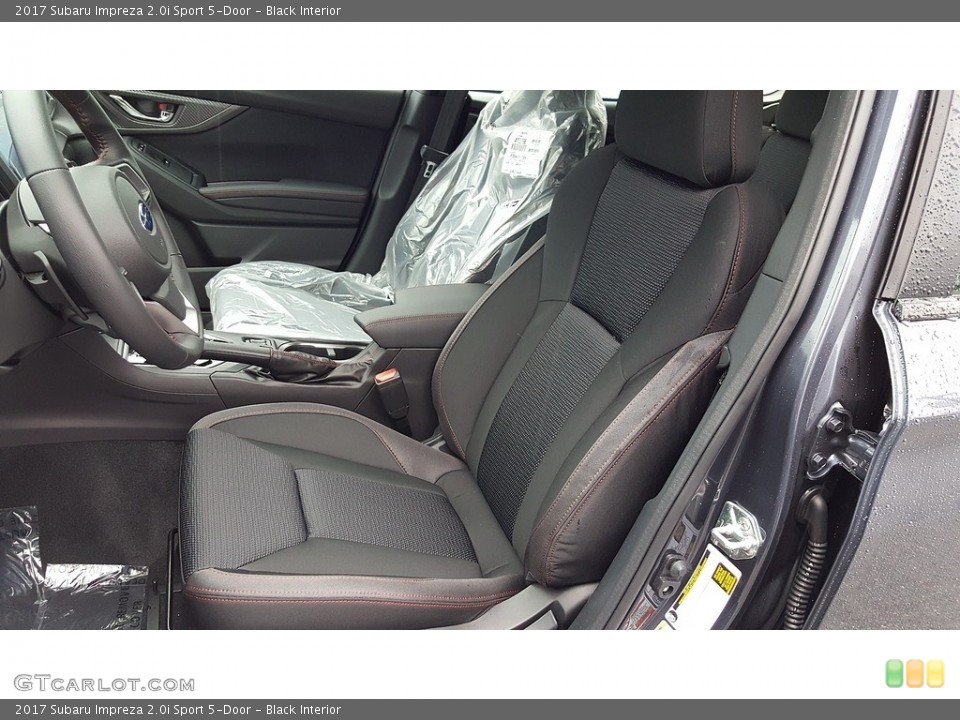 Black Interior Front Seat for the 2017 Subaru Impreza 2.0i Sport 5-Door #117835970