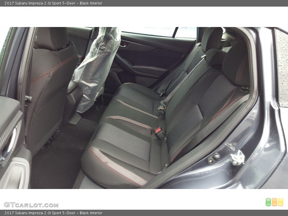 Black Interior Rear Seat for the 2017 Subaru Impreza 2.0i Sport 5-Door #117835985