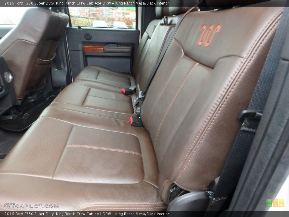 King Ranch Mesa/Black Interior Rear Seat for the 2016 Ford F350 Super Duty  King Ranch Crew Cab 4x4 DRW #117841056