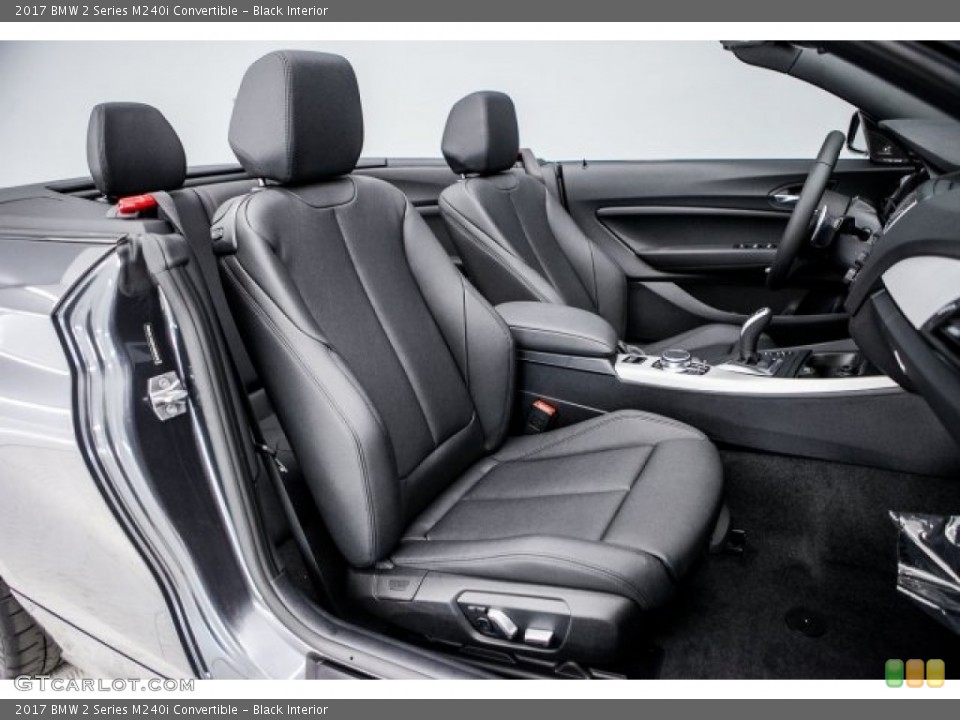 Black Interior Photo for the 2017 BMW 2 Series M240i Convertible #117841996