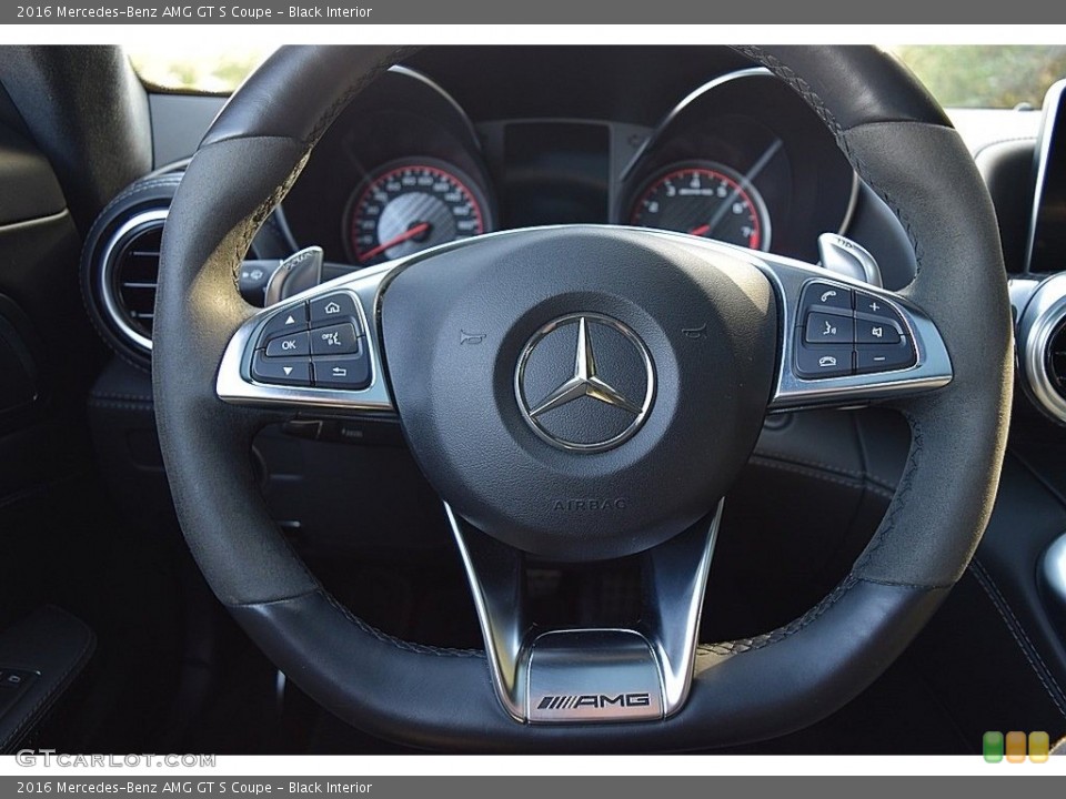 Black Interior Steering Wheel for the 2016 Mercedes-Benz AMG GT S Coupe #117845068