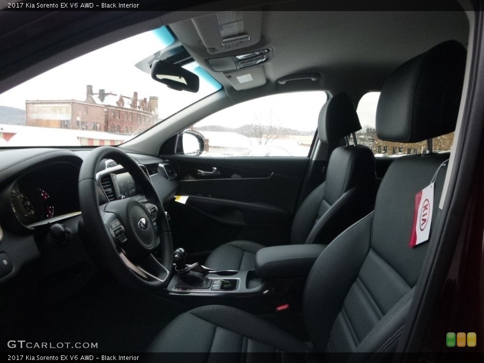 Black Interior Front Seat for the 2017 Kia Sorento EX V6 AWD #117848623