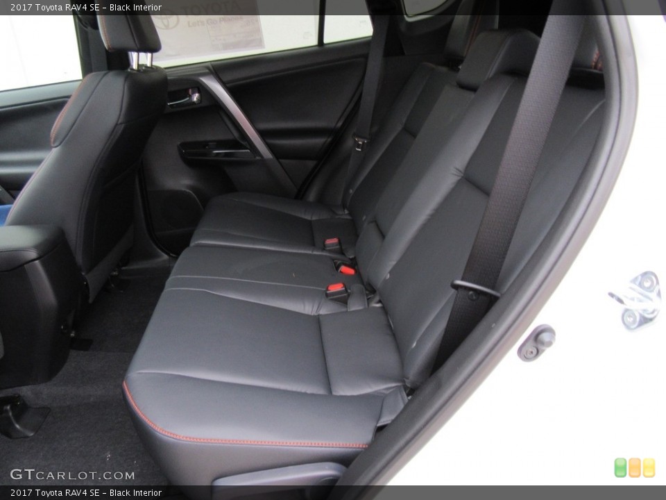 Black Interior Rear Seat for the 2017 Toyota RAV4 SE #117855262