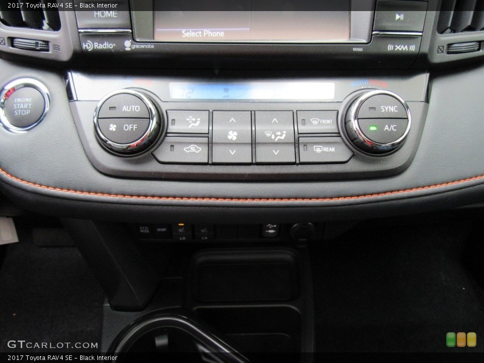 Black Interior Controls for the 2017 Toyota RAV4 SE #117855457