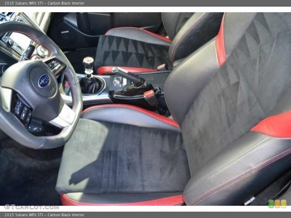 Carbon Black Interior Front Seat for the 2015 Subaru WRX STI #117860692