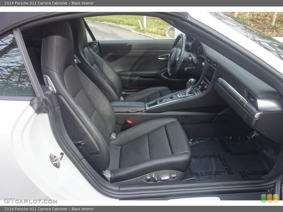 Black Interior Front Seat for the 2014 Porsche 911 Carrera Cabriolet #117863064