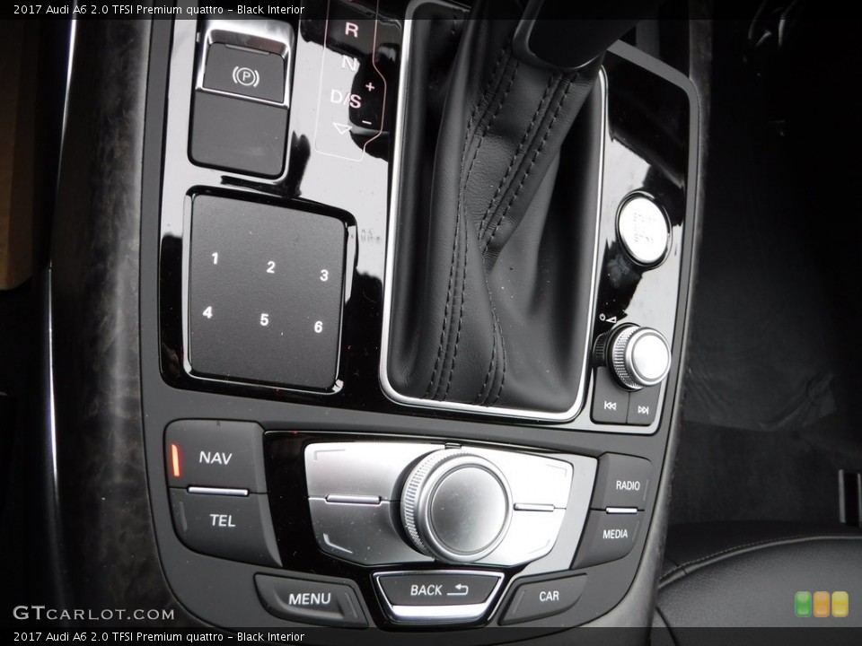 Black Interior Controls for the 2017 Audi A6 2.0 TFSI Premium quattro #117879505