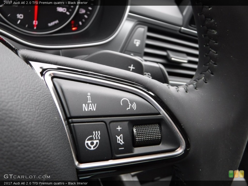 Black Interior Controls for the 2017 Audi A6 2.0 TFSI Premium quattro #117879598