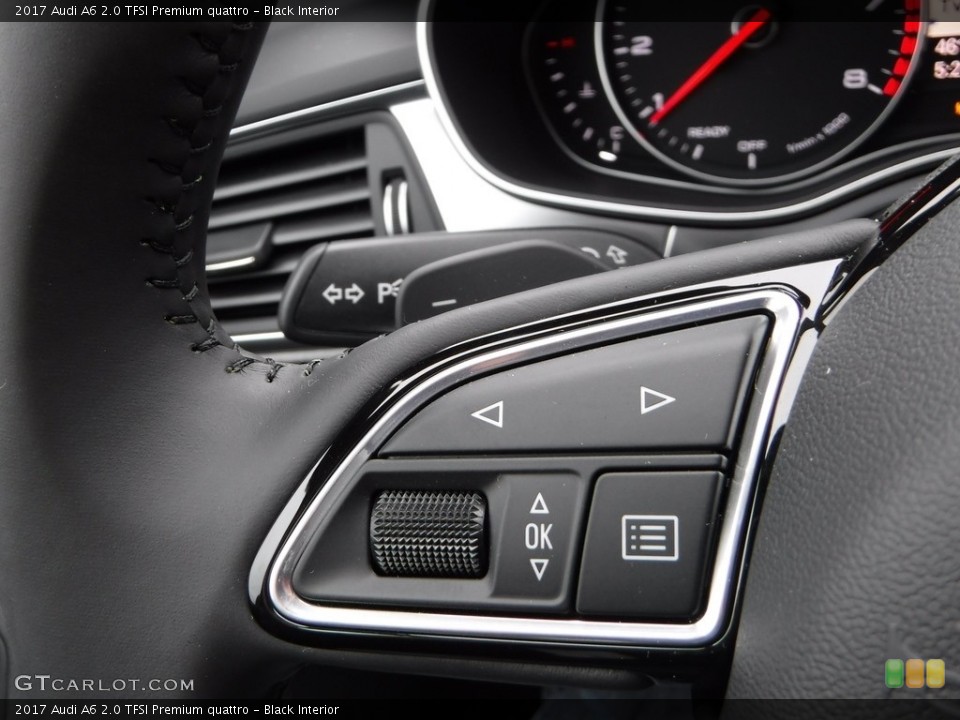 Black Interior Controls for the 2017 Audi A6 2.0 TFSI Premium quattro #117879619