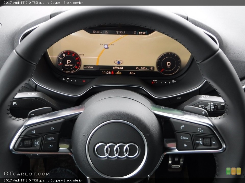 Black Interior Steering Wheel for the 2017 Audi TT 2.0 TFSI quattro Coupe #117880561
