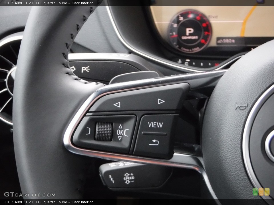 Black Interior Controls for the 2017 Audi TT 2.0 TFSI quattro Coupe #117880606