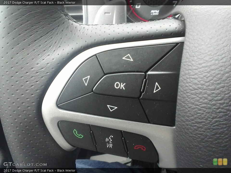 Black Interior Controls for the 2017 Dodge Charger R/T Scat Pack #117882505
