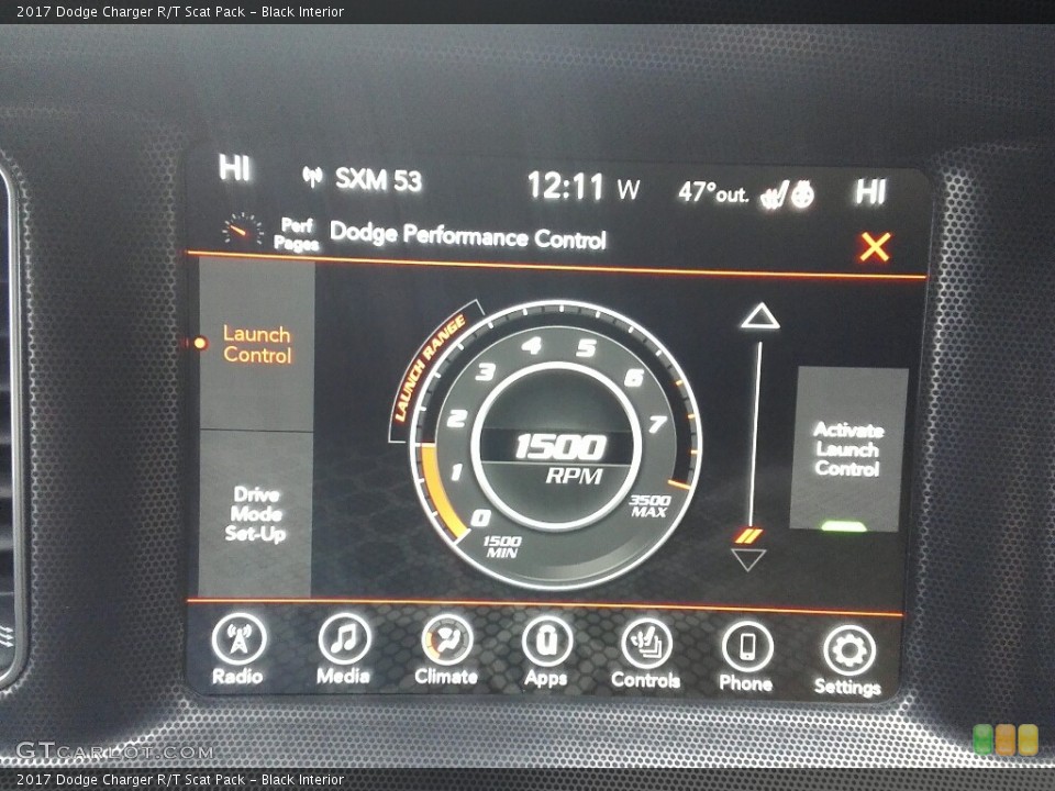 Black Interior Controls for the 2017 Dodge Charger R/T Scat Pack #117882652