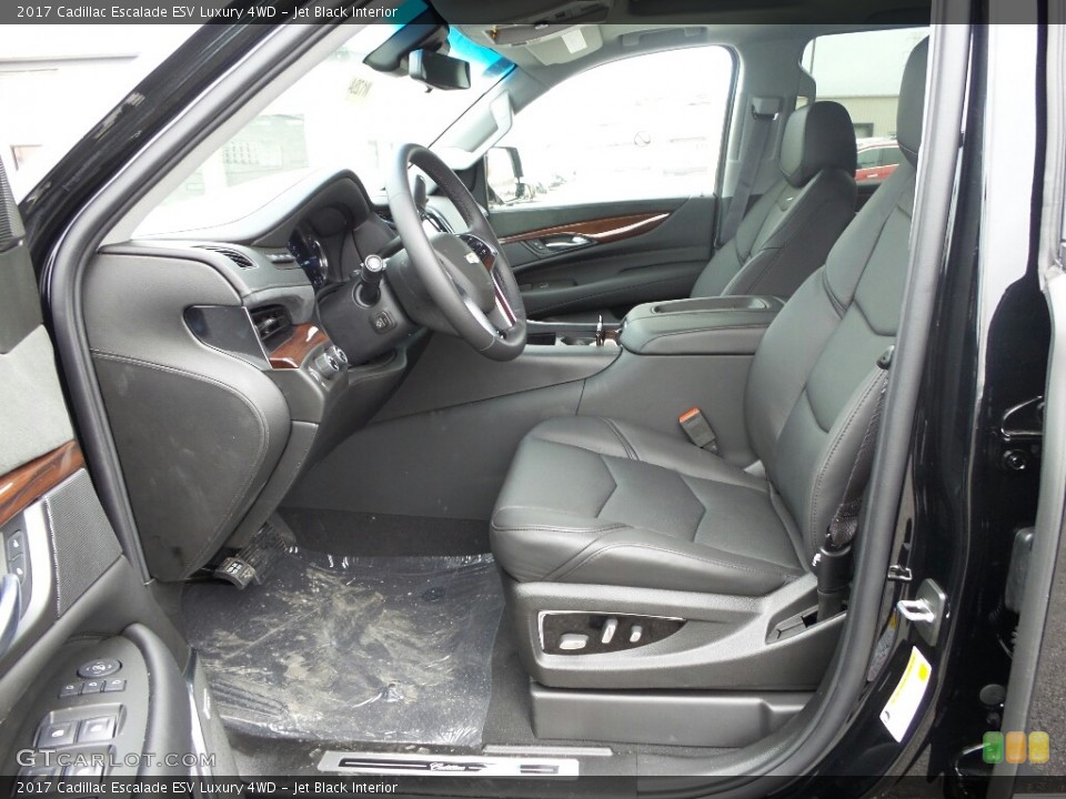 Jet Black Interior Photo for the 2017 Cadillac Escalade ESV Luxury 4WD #117882814