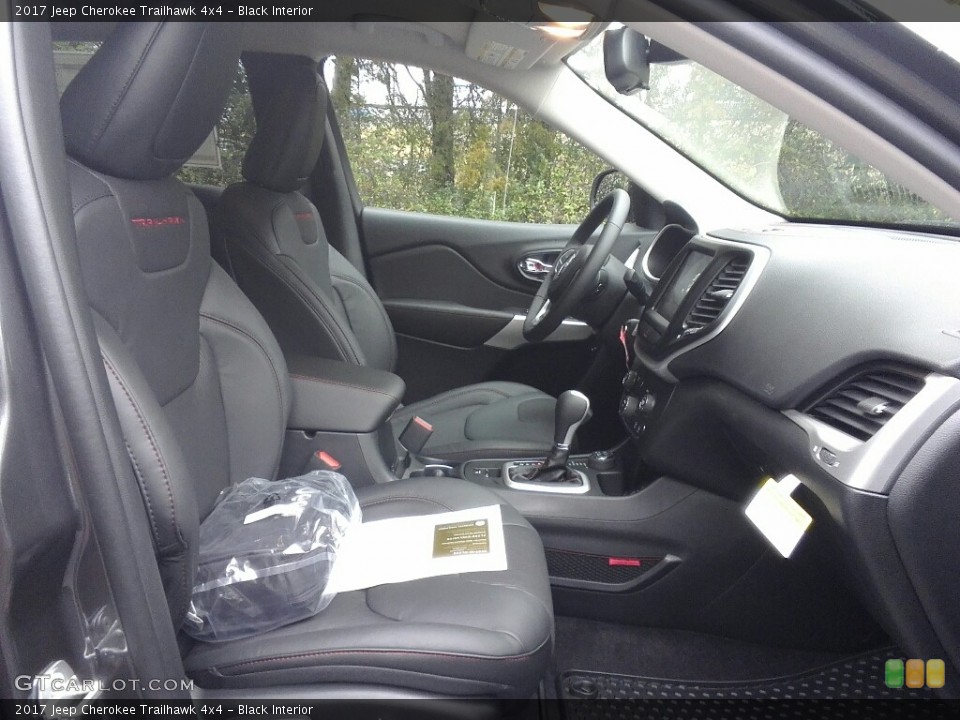 Black Interior Front Seat for the 2017 Jeep Cherokee Trailhawk 4x4 #117885829