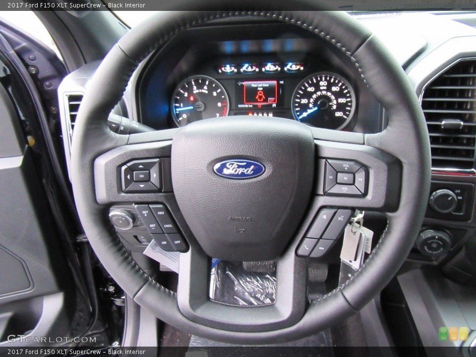 Black Interior Steering Wheel for the 2017 Ford F150 XLT SuperCrew #117888320