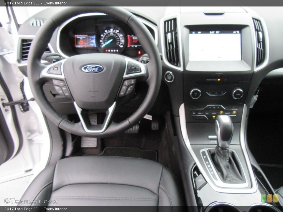 Ebony Interior Dashboard for the 2017 Ford Edge SEL #117889709