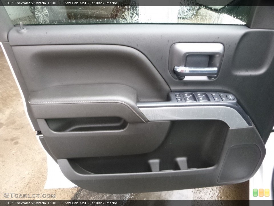 Jet Black Interior Door Panel for the 2017 Chevrolet Silverado 1500 LT Crew Cab 4x4 #117892305