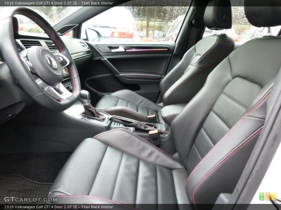 Titan Black Interior Photo for the 2016 Volkswagen Golf GTI 4 Door 2.0T SE #117895416