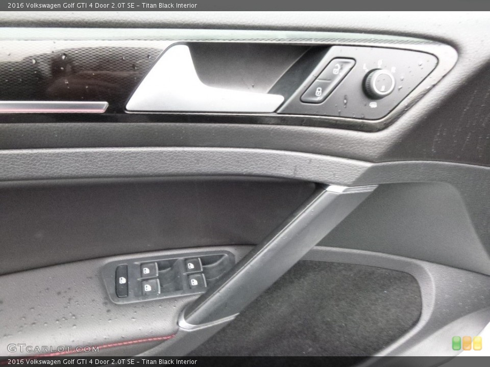 Titan Black Interior Door Panel for the 2016 Volkswagen Golf GTI 4 Door 2.0T SE #117895725
