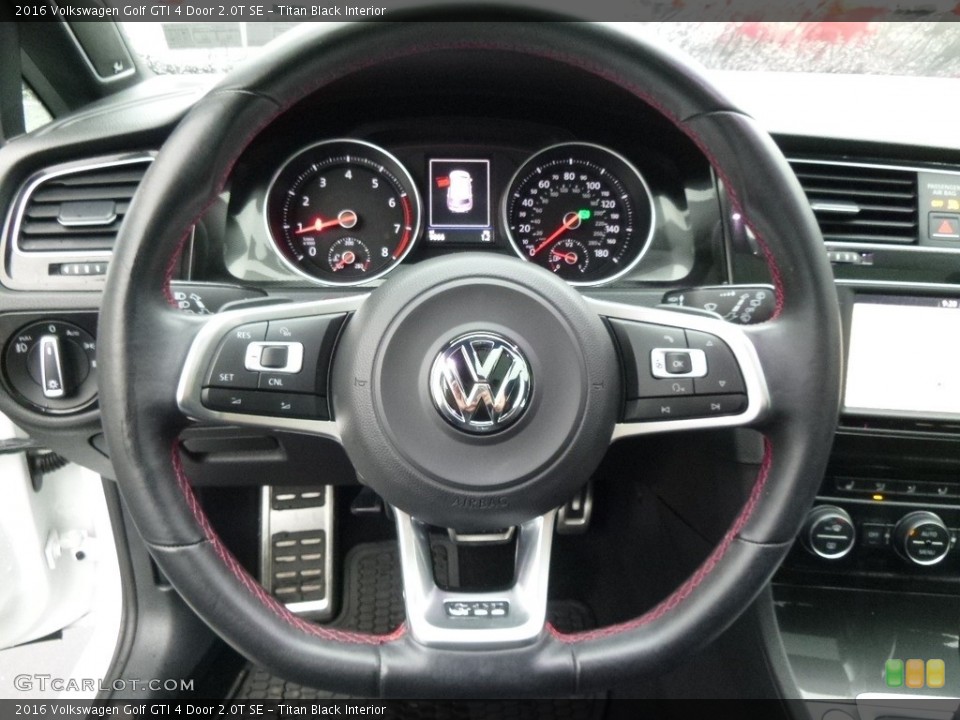 Titan Black Interior Steering Wheel for the 2016 Volkswagen Golf GTI 4 Door 2.0T SE #117895806