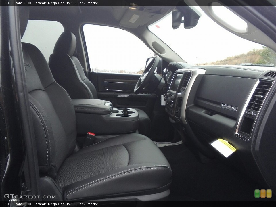 Black Interior Front Seat for the 2017 Ram 3500 Laramie Mega Cab 4x4 #117899508